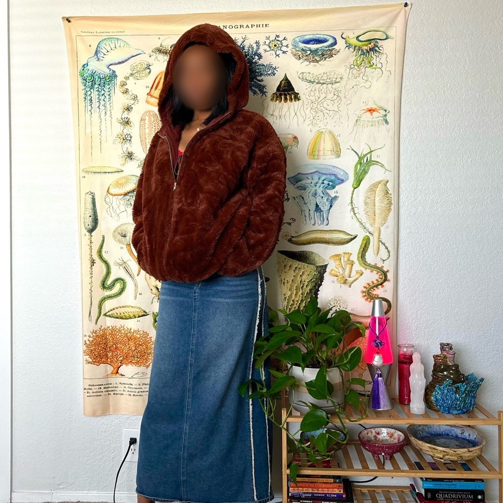 Urban Nation | Brown Faux Fur Hooded Jacket